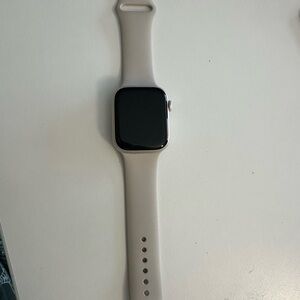 Apple Watch Series 8 with Cream Band and charger